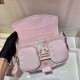 Prada Pocket nylon and brushed leather bag Size:23x12.5x5.5cm