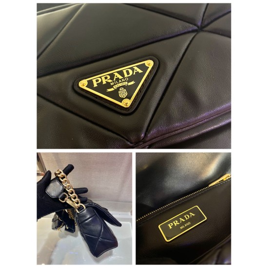 Prada System nappa patchwork shoulder bag