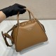 Small brushed leather Prada Supernova handbag Size：25.5x18x13.5cm