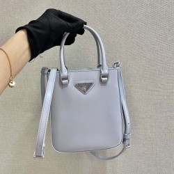 Prada Small brushed leather tote