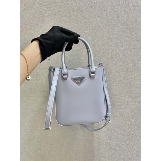 Prada Small brushed leather tote