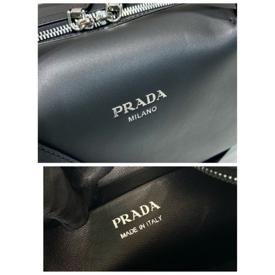 Small brushed leather Prada Supernova handbag Size：25.5x18x13.5cm