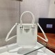 Prada Small brushed leather tote