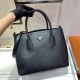 Medium Saffiano Leather Double Prada Bag