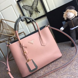 Medium Saffiano Leather Double Prada Bag