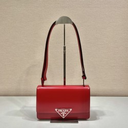 Prada Emblème brushed-leather bag