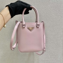 Prada Small brushed leather tote