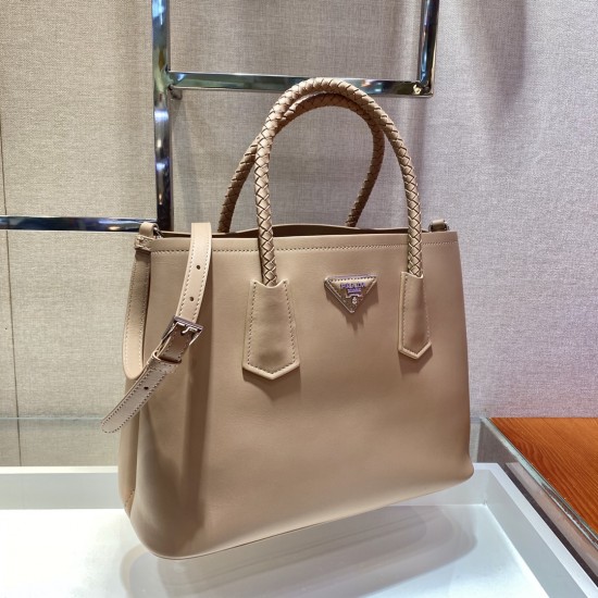 Medium Saffiano Leather Double Prada Bag