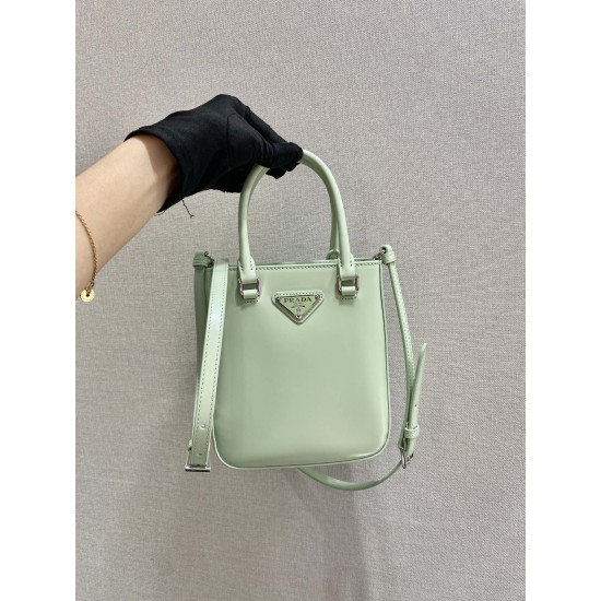 Prada Small brushed leather tote