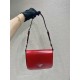 Prada Brushed leather shoulder bag