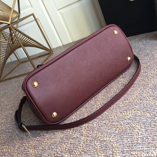 Medium Saffiano Leather Double Prada Bag