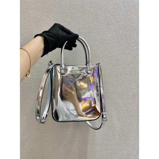 Prada Small brushed leather tote