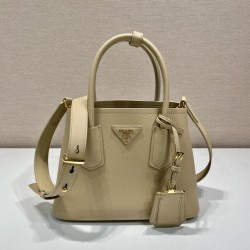 Prada Double Saffiano leather mini bag Size: 25x18.5x12.5cm