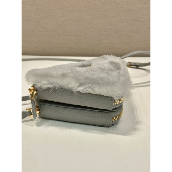 Prada Saffiano leather mini pouch