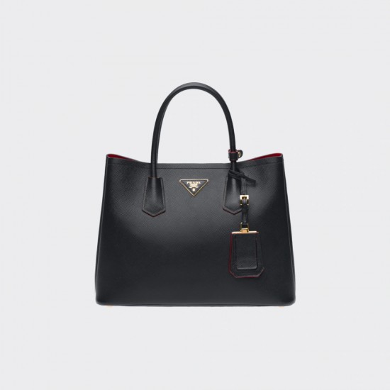 Medium Saffiano Leather Double Prada Bag