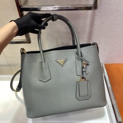 Medium Saffiano Leather Double Prada Bag