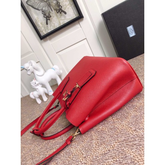 Medium Saffiano Leather Double Prada Bag