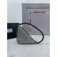 Prada Crystal-studded satin pouch