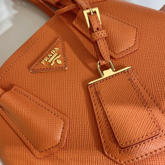 Prada Double Saffiano leather mini bag Size: 25x18.5x12.5cm