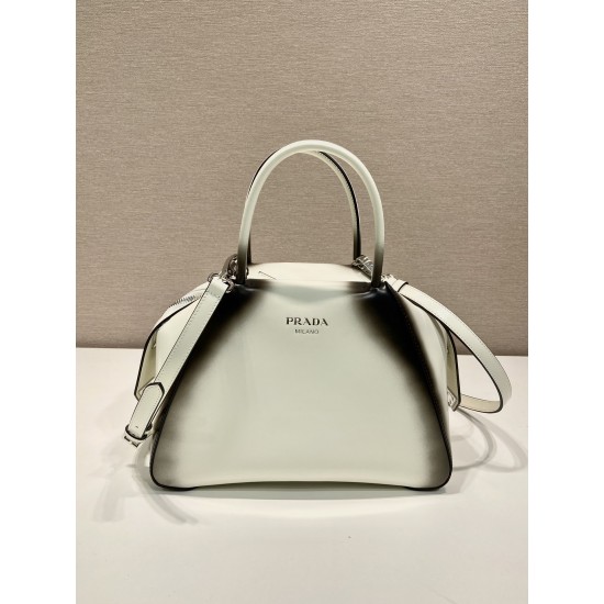 Small brushed leather Prada Supernova handbag Size：25.5x18x13.5cm