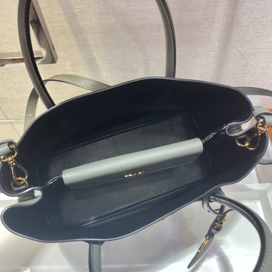 Medium Saffiano Leather Double Prada Bag