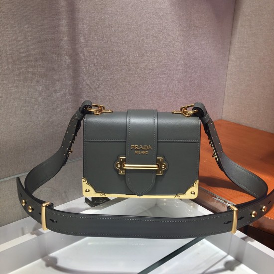 Prada Cahier leather bag