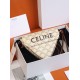 CELINE TRIANGLE BAG IN TRIOMPHE CANVAS WITH CELINE PRINT
