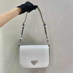 Prada Brushed leather shoulder bag