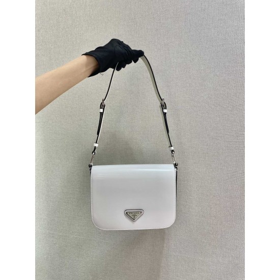 Prada Brushed leather shoulder bag