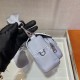 Prada Pocket nylon and brushed leather bag Size:23x12.5x5.5cm