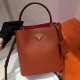 Medium Saffiano Leather Prada Panier Bag