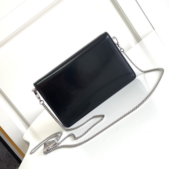 Prada Brushed leather shoulder bag