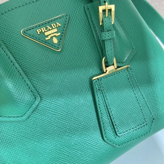 Prada Double Saffiano leather mini bag Size: 25x18.5x12.5cm