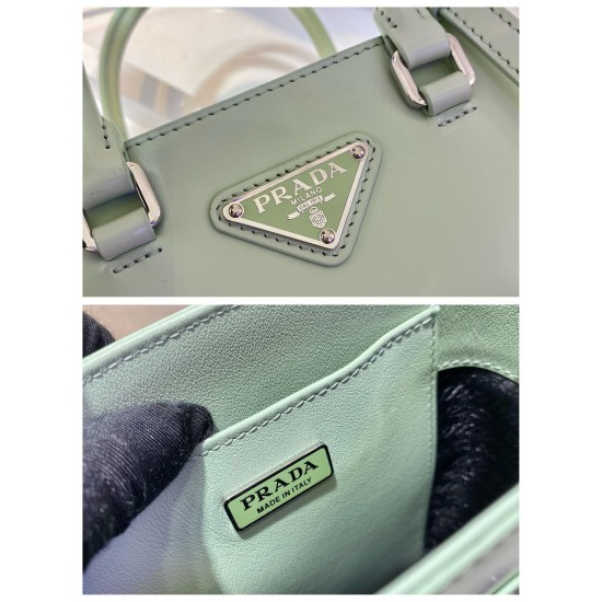 Prada Small brushed leather tote