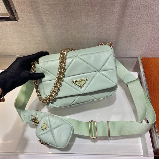 Prada System nappa patchwork shoulder bag