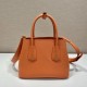 Prada Double Saffiano leather mini bag Size: 25x18.5x12.5cm