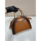 Small brushed leather Prada Supernova handbag Size：25.5x18x13.5cm