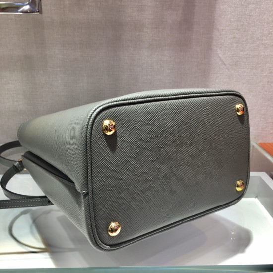 Medium Saffiano Leather Prada Panier Bag