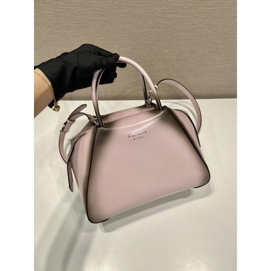 Small brushed leather Prada Supernova handbag Size：25.5x18x13.5cm