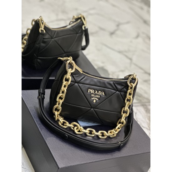 Prada System nappa leather patchwork bag