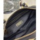 Prada Symbole embroidered fabric top-handle bag