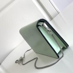 Prada Brushed leather shoulder bag