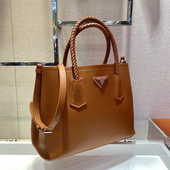 Medium Saffiano Leather Double Prada Bag