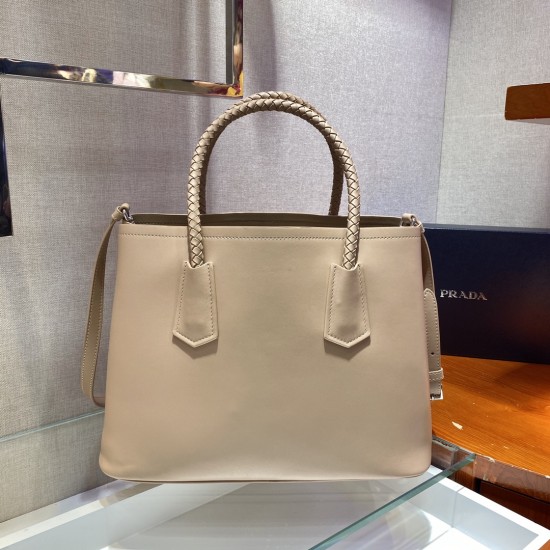 Medium Saffiano Leather Double Prada Bag