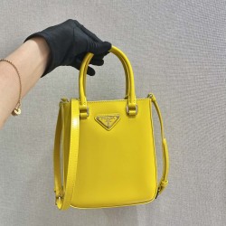 Prada Small brushed leather tote