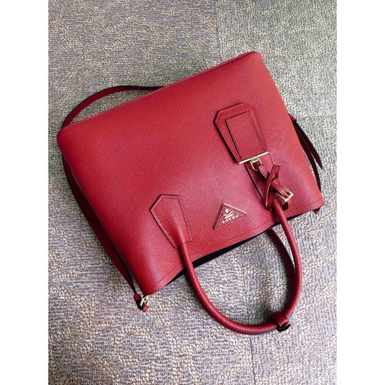 Medium Saffiano Leather Double Prada Bag