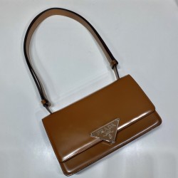 Prada Emblème brushed-leather bag