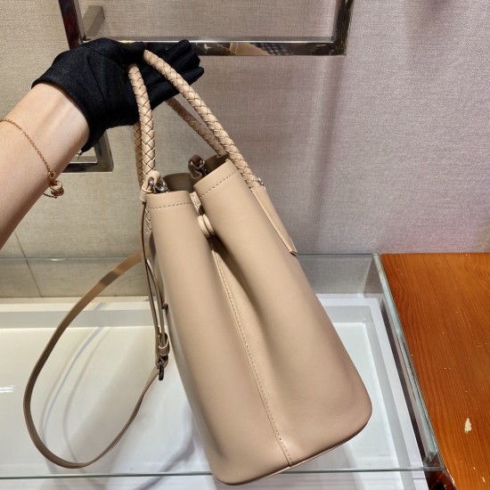 Medium Saffiano Leather Double Prada Bag