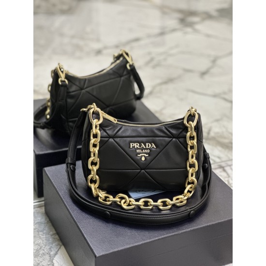 Prada System nappa leather patchwork bag