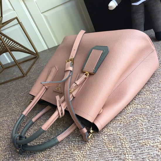 Medium Saffiano Leather Double Prada Bag